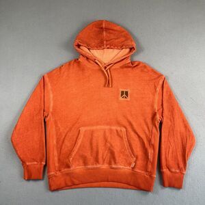 NWT Saturdays NYC Grande Peace Hyper Orange Long Sleeve Drawstring Hoodie S‎